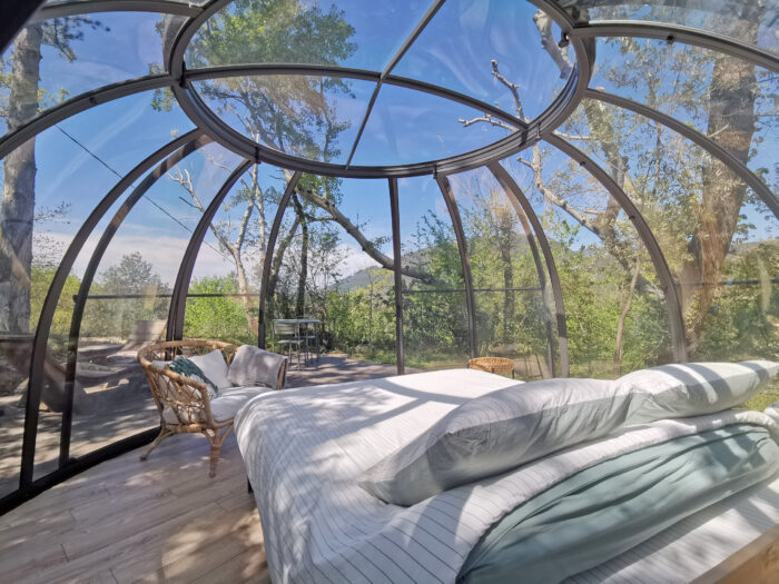 bulle Olea,dormir dans une bulle