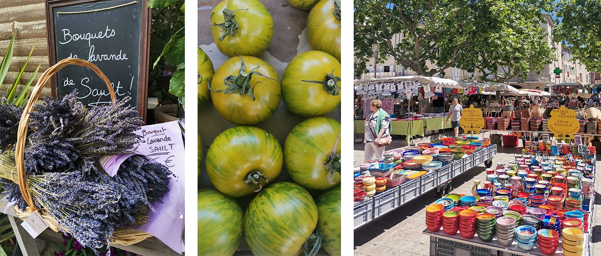 Que faire à Nyons : le marché du jeudi matin